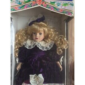 MELISSA JANE THE VICTORIAN COLLECTION Porcelain  Doll 18" THE BRASS KEY INC.